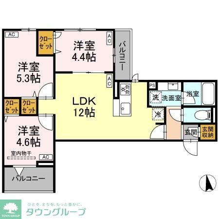 セレスティア岡本の物件間取画像