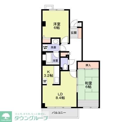 コスモリード三軒茶屋の物件間取画像