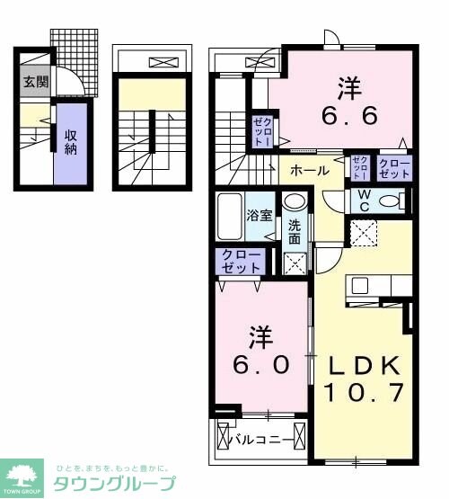 ラナンキュラスの物件間取画像