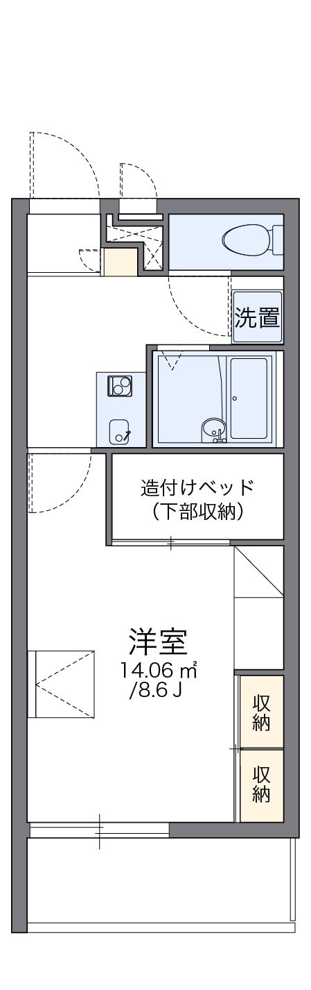 レオパレスメイプルヒルズの物件間取画像