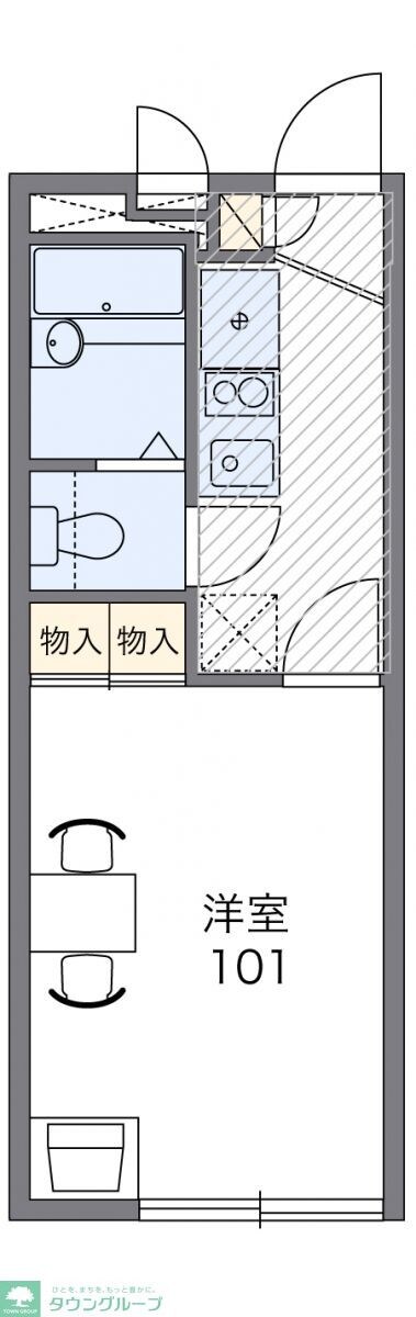 レオパレスコスモIIの物件間取画像