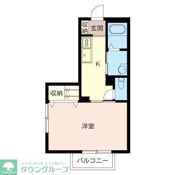 ハピネスIの物件間取画像