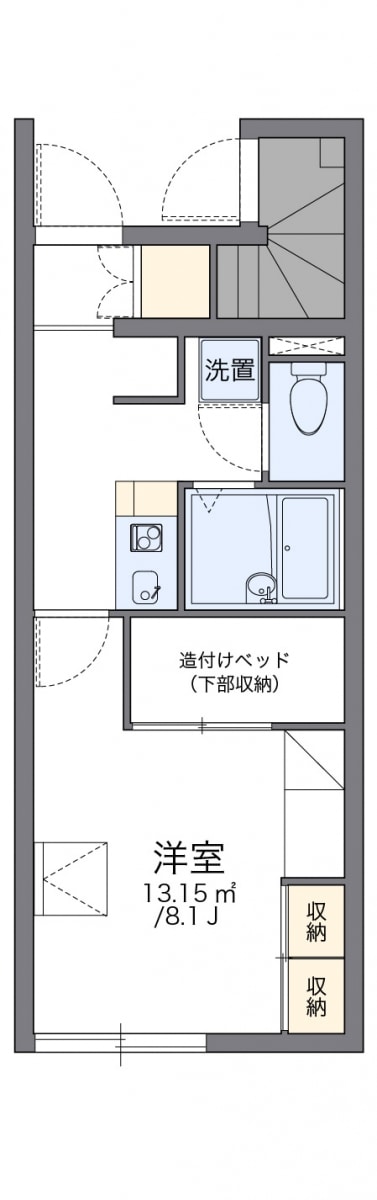 レオパレスカスターノの物件間取画像