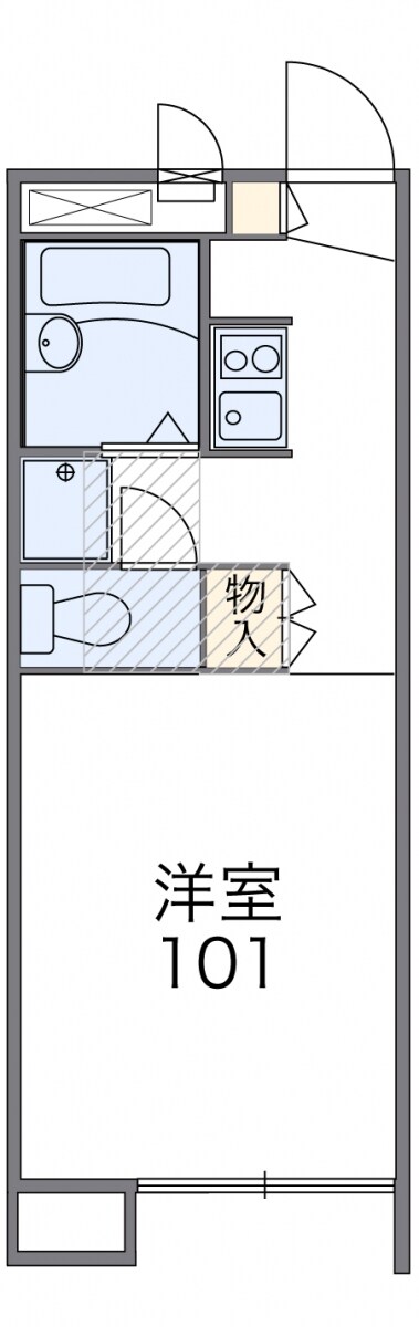 レオパレス国立東の物件間取画像