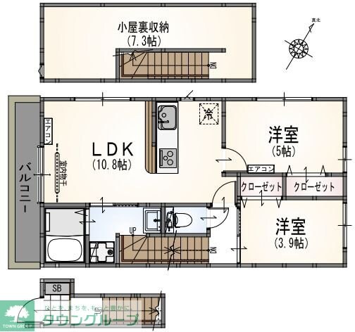 （仮）サンライズ国立IIの物件間取画像