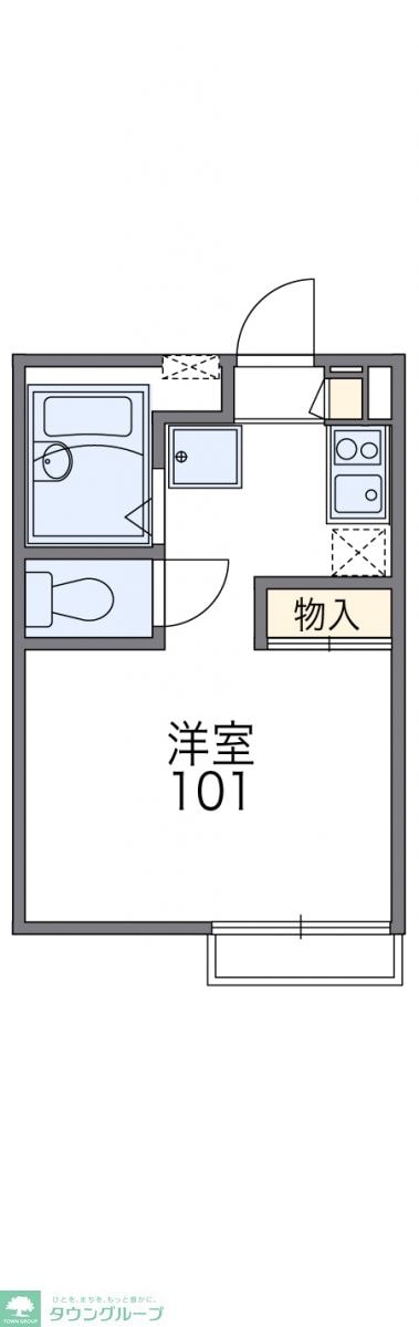 レオパレス日吉町の物件間取画像