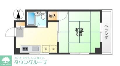 オカノハイツの物件間取画像