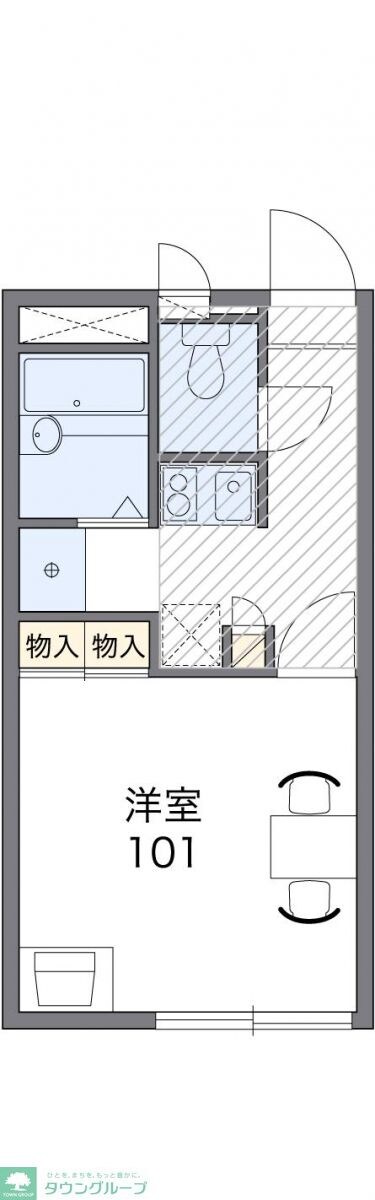 レオパレスＭＡＲＴＨＡの物件間取画像