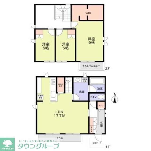 小金井市東町３丁目戸建の物件間取画像