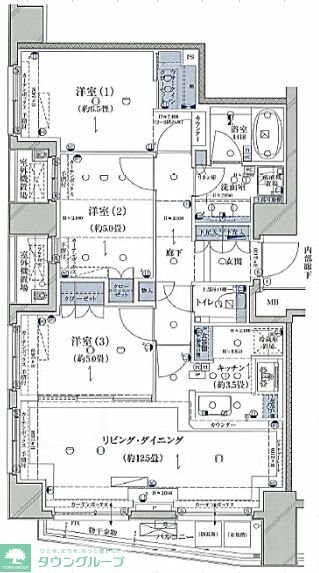 クラッシィハウス国立の物件間取画像