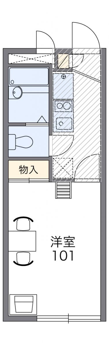 レオパレスリヴェールの物件間取画像