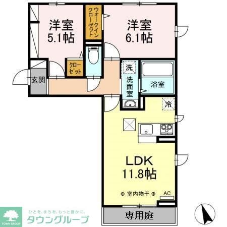 レスコンフォールの物件間取画像