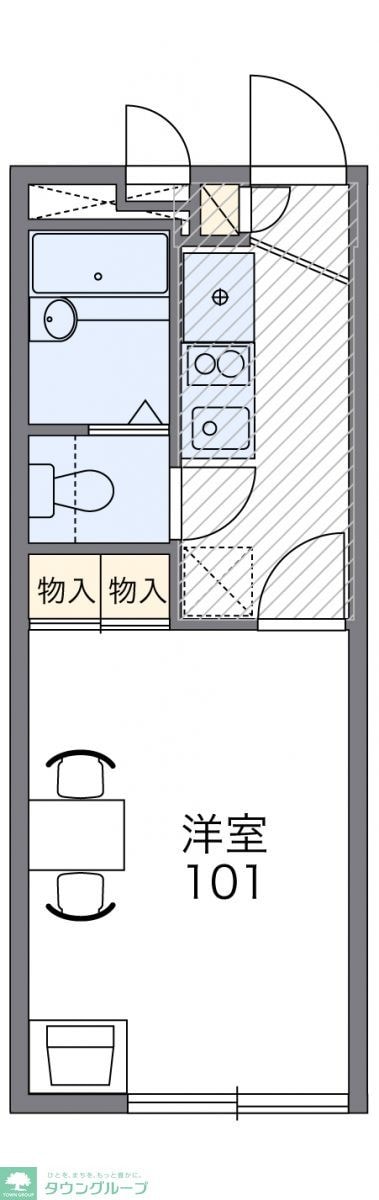 レオパレス立野の物件間取画像