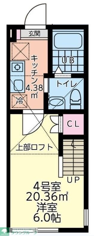 グリュックス中神の物件間取画像