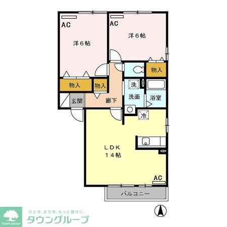 パルアモーレBの物件間取画像