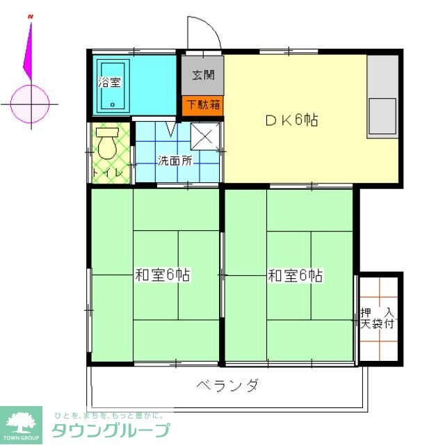 コ－ポ榎本の物件間取画像