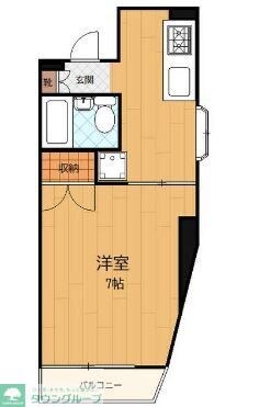 第２３クリスタルマンションの物件間取画像