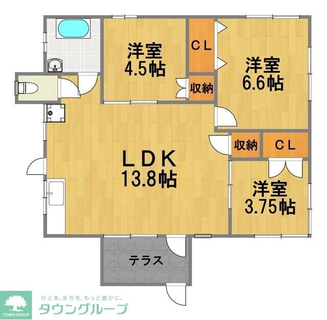 ベースサイド　モリクマの物件間取画像