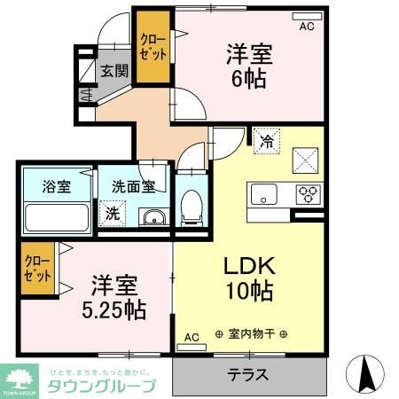 アンソレイユの物件間取画像