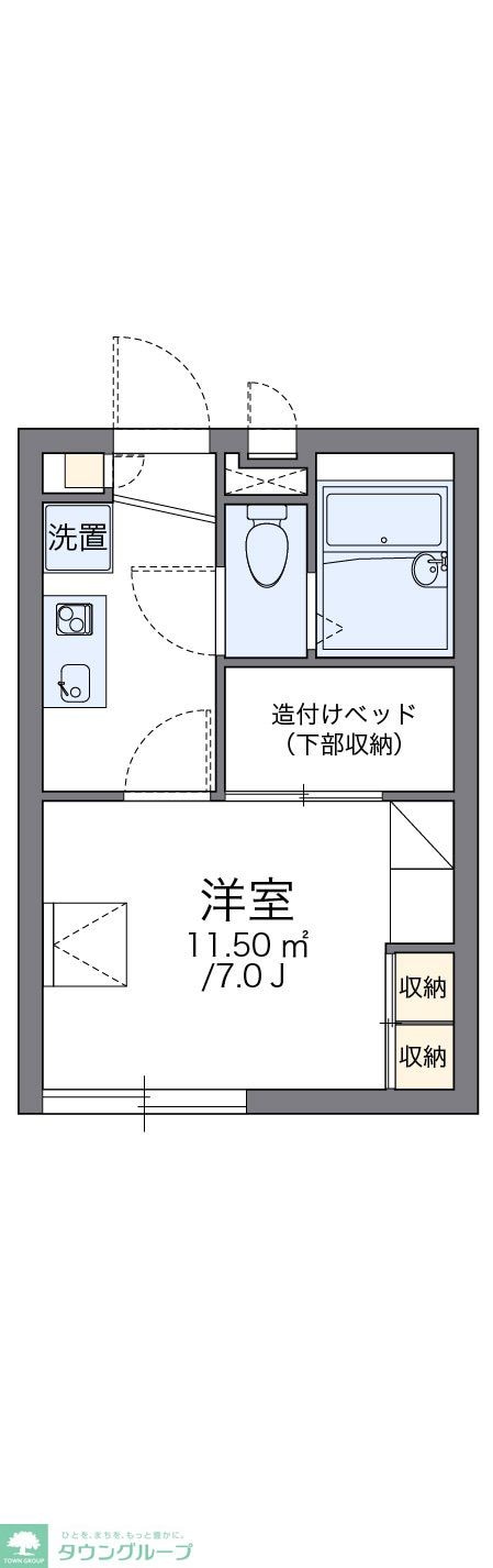 レオパレスジュネスの物件間取画像