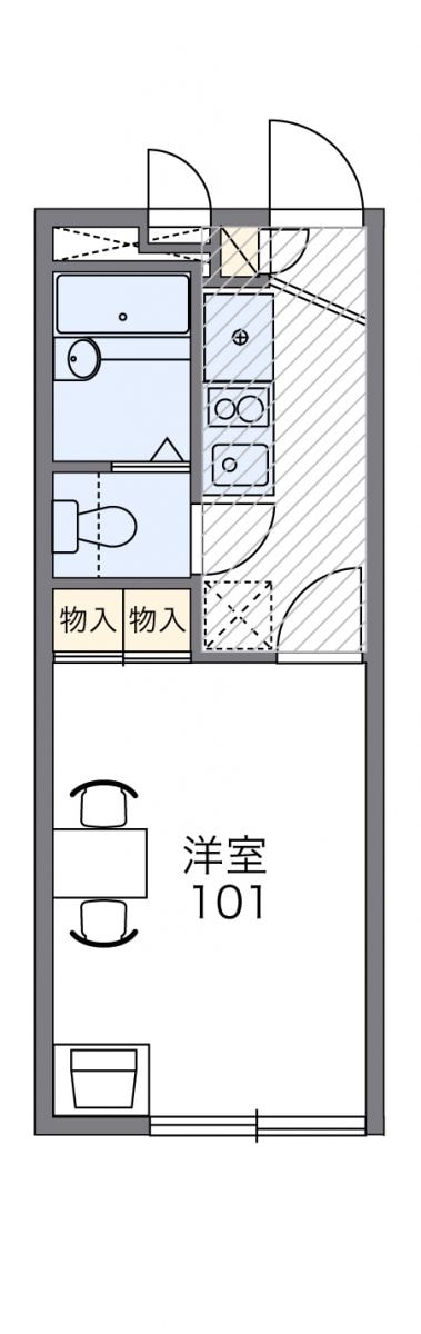 レオパレスシャンテの物件間取画像