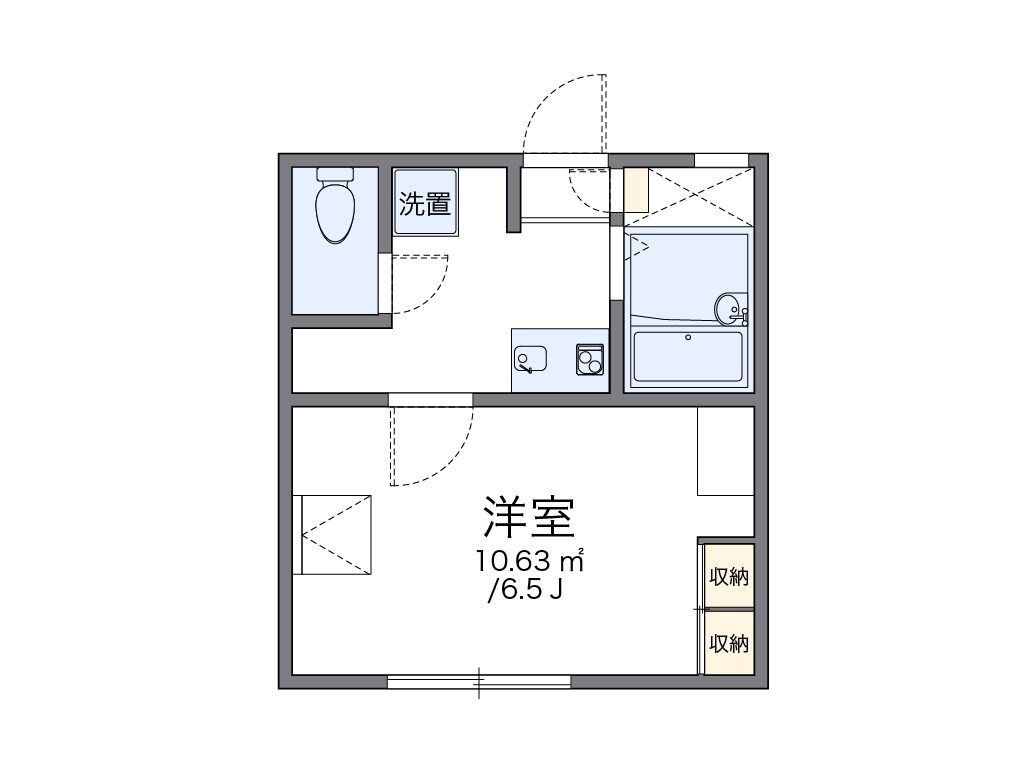 レオパレス美好町ＴＲＨの物件間取画像