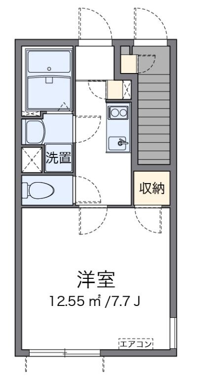 クレイノソレイユ立川の物件間取画像
