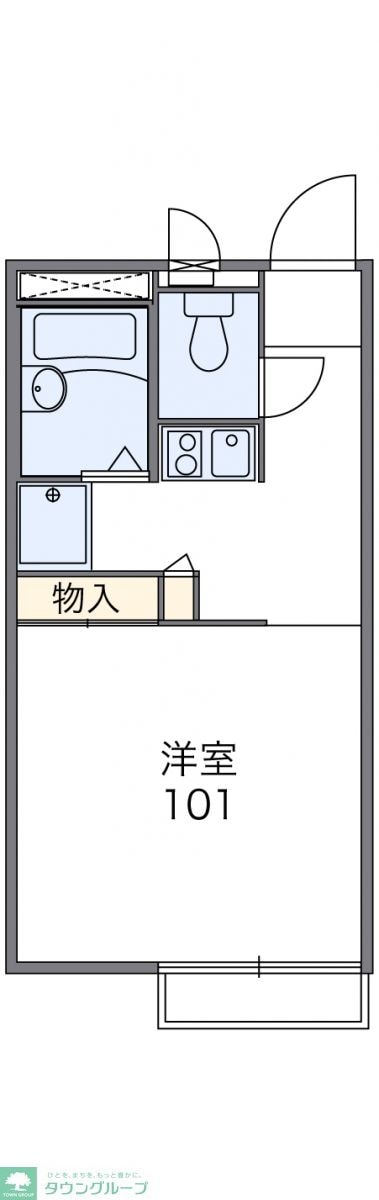 レオパレス柴崎の物件間取画像