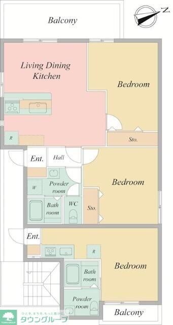 グランドハイツ西国立の物件内観写真