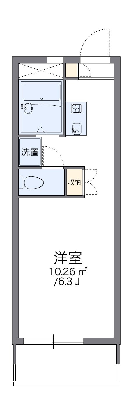 レオパレスカーサ・ベルの物件間取画像