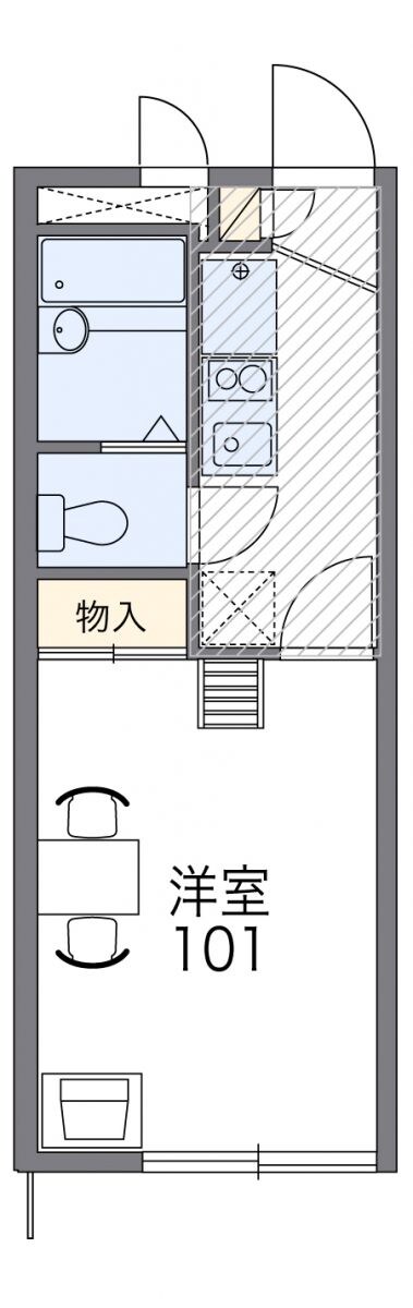 レオパレスグレイスIIの物件間取画像