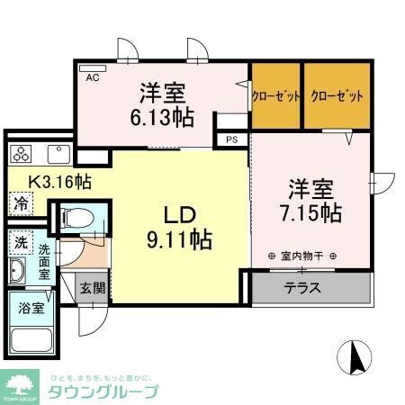 花水木　調布の物件間取画像