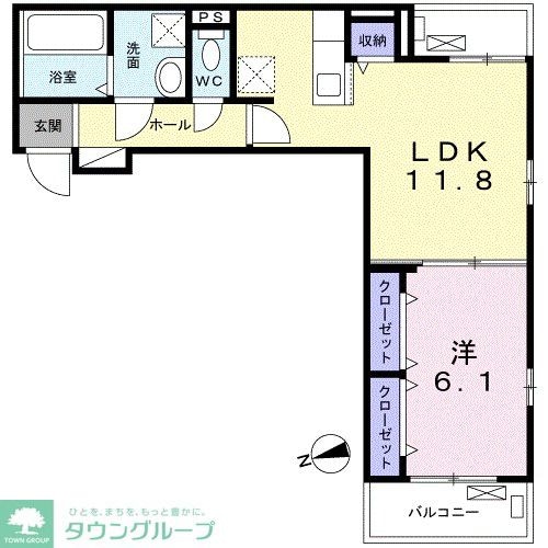 スカイブルー　高井戸の物件間取画像