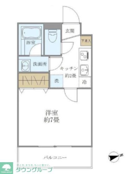 as　Cabinsの物件間取画像