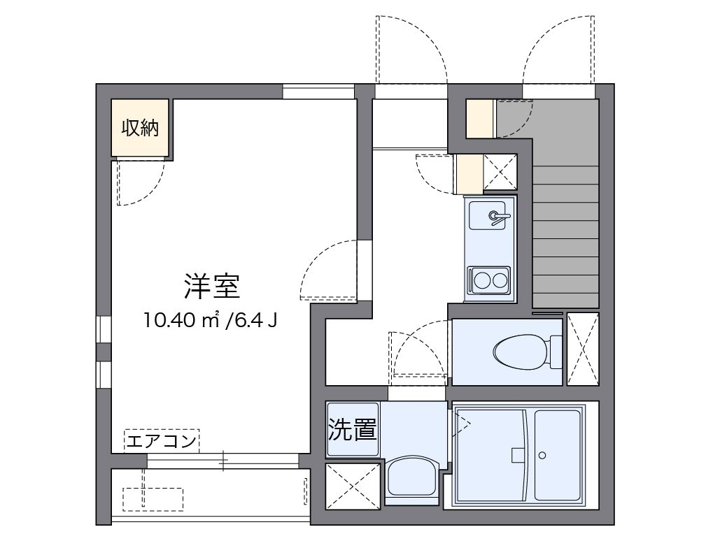 クレイノウエストコートの物件間取画像