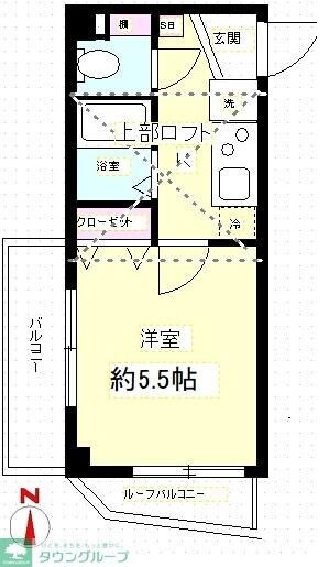 モンシャトー中野・新井館の物件間取画像