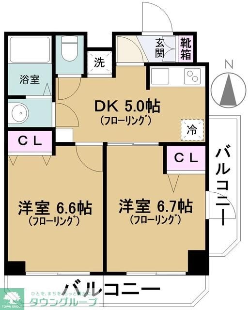 グランヴァン中野江古田の物件間取画像