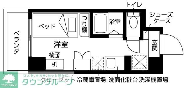 プライマルＤ三鷹の物件間取画像