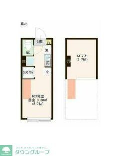 ハーモニーテラス若宮VIの物件間取画像