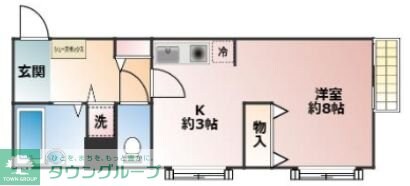 フロンティア鷺宮の物件間取画像