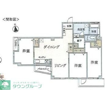 日生ハイツの物件間取画像