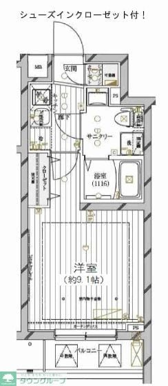 レガリス新中野アンベリールの物件間取画像