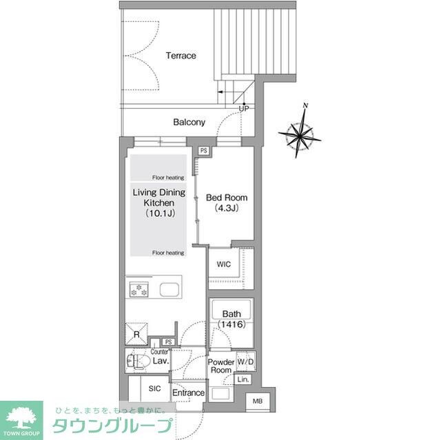 コンフォリア・リヴ東中野の物件間取画像