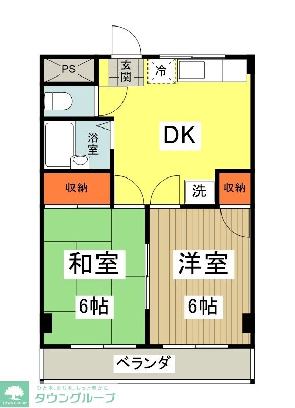 大沢コーポの物件間取画像
