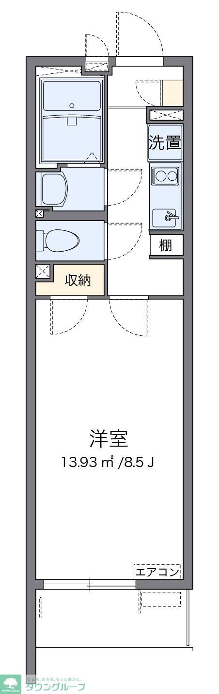 クレイノＬ　ＥＳＴＡＴＥの物件間取画像