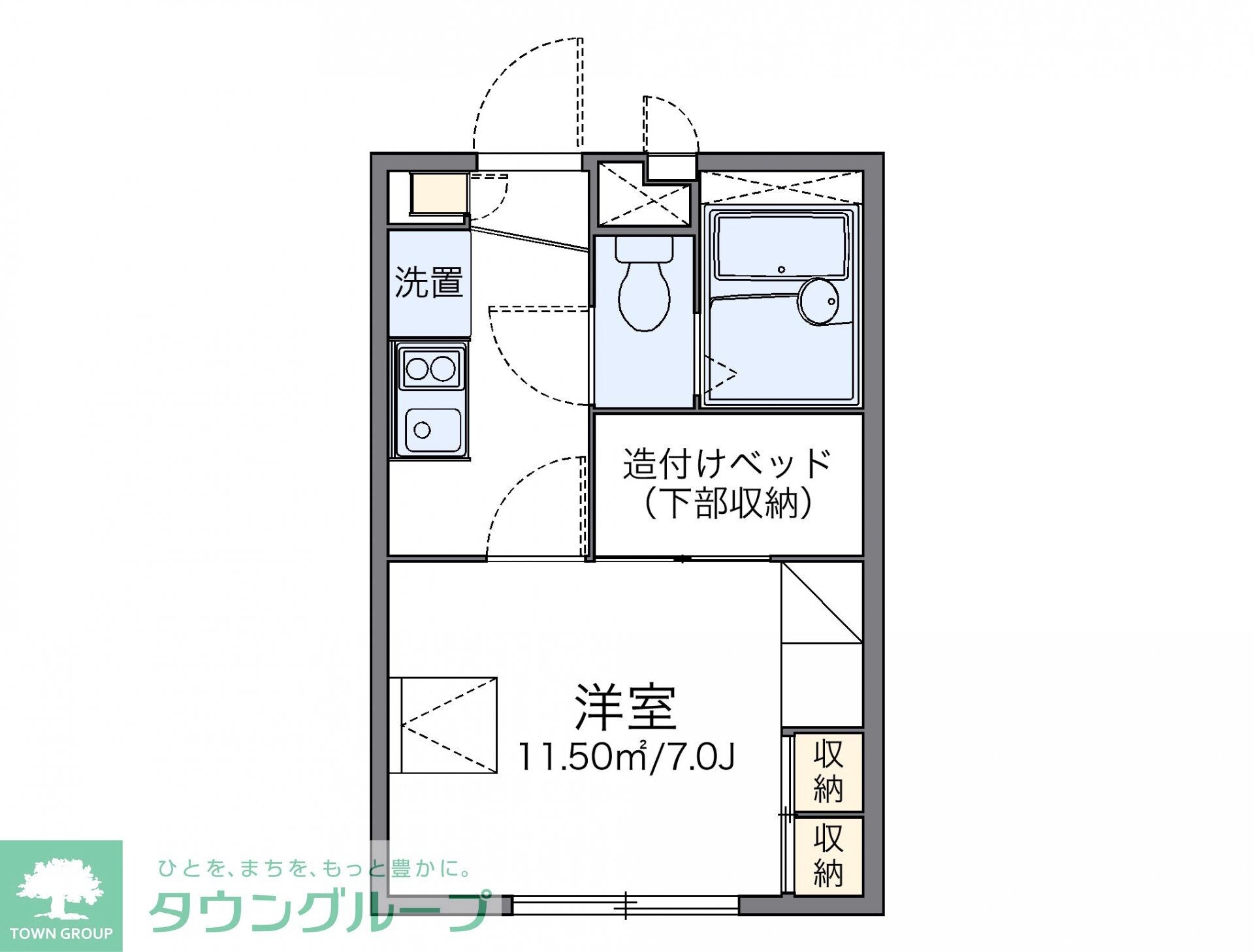 レオパレスＴＡＫＩＹＡＭＡの物件間取画像