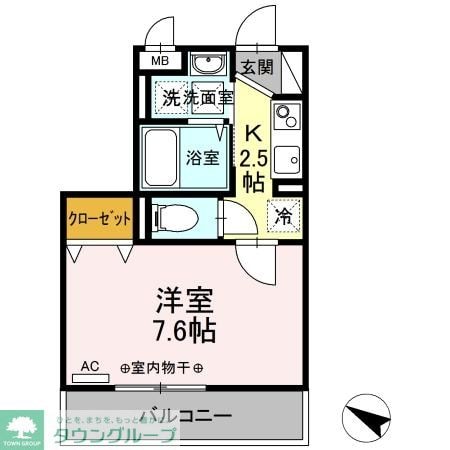 ダイヤモンドハイツの物件間取画像