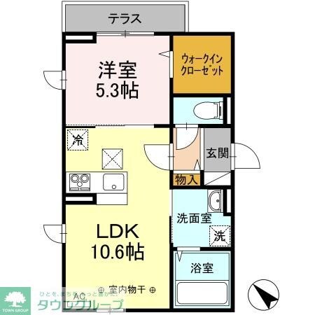 アグノス　エーナの物件間取画像