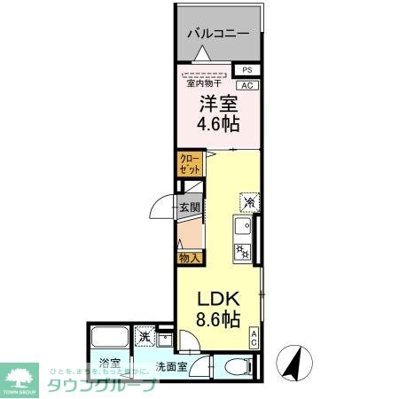 D-ROOM万町IIの物件間取画像