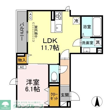 D-ROOM元横山町の物件間取画像